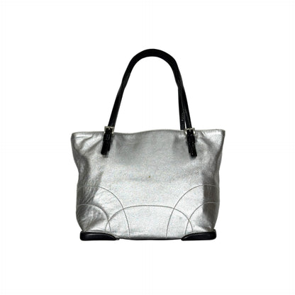 PRADA SILVER BOWLING BAG