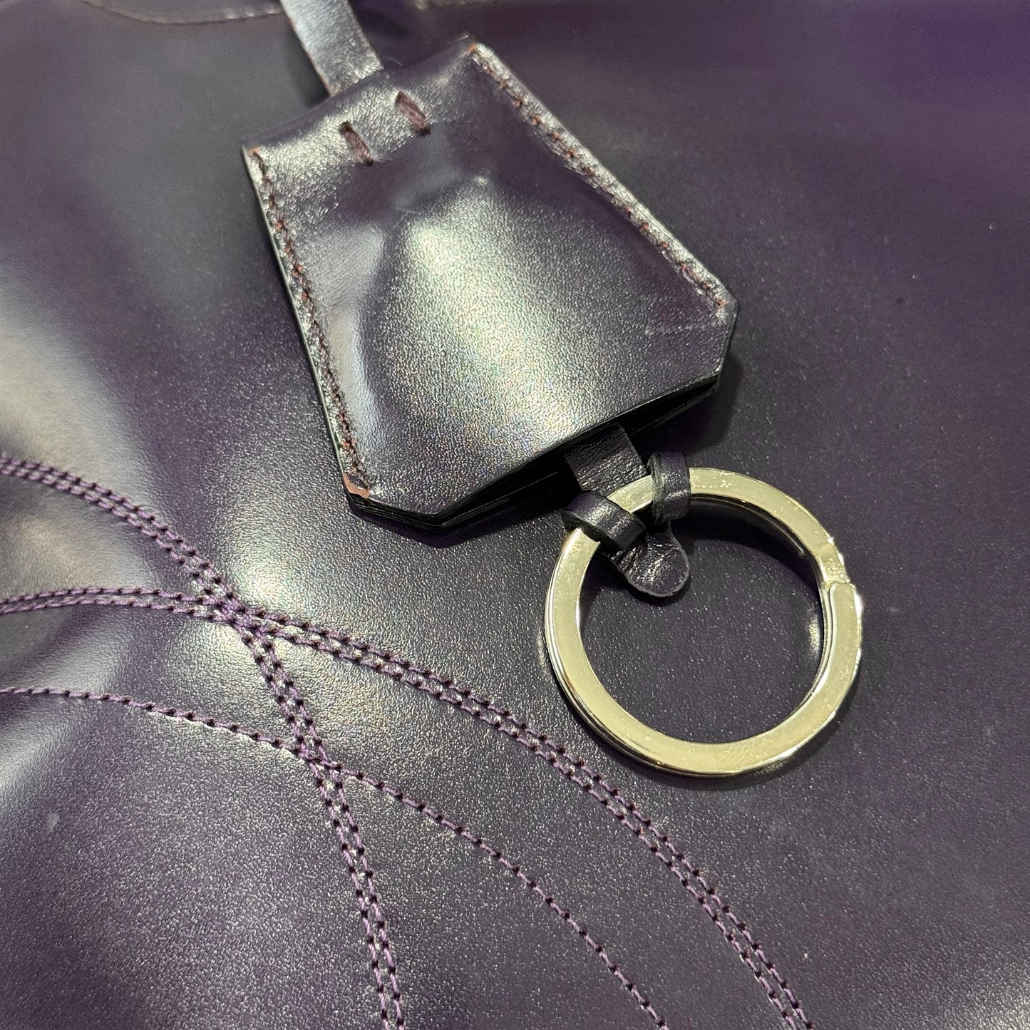 PRADA 2000S PURPLE BOWLING BAG