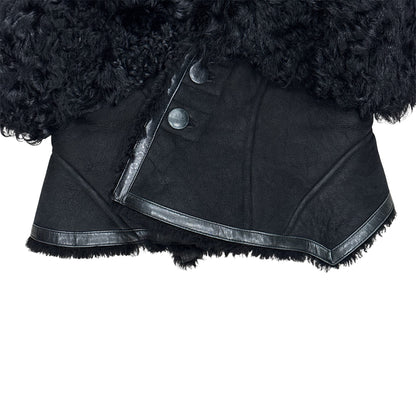 GIVENCHY BLACK SHEARLING VEST