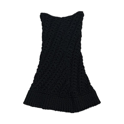 DOLCE & GABBANA BLACK KNIT SKIRT
