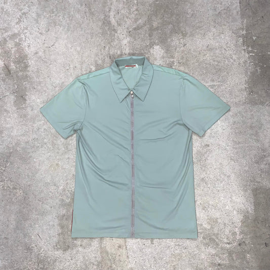 PRADA SPORT TURQUOISE ZIPPER TOP