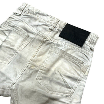 JOHN GALLIANO WHITE DISTRESSED JEANS