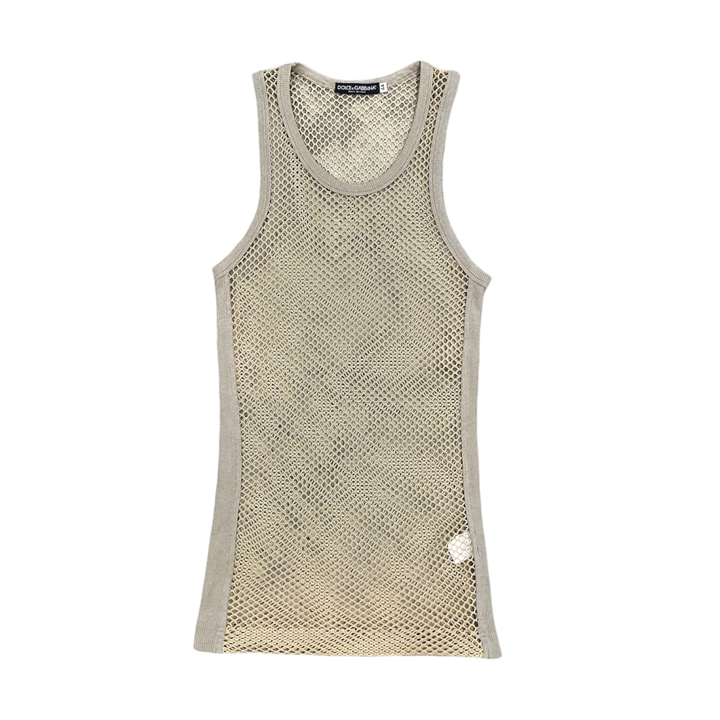 DOLCE & GABBANA TWO PIECES BEIGE TANKTOP