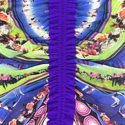 JEAN PAUL GAULTIER 1995 PURPLE SOLEIL MESH SET