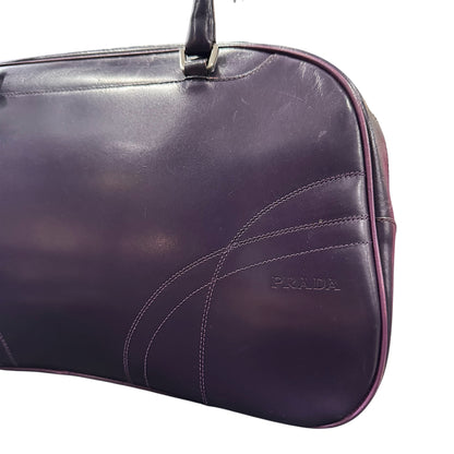 PRADA 2000S PURPLE BOWLING BAG