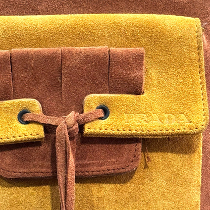 PRADA SUEDE TWO TONE BAG