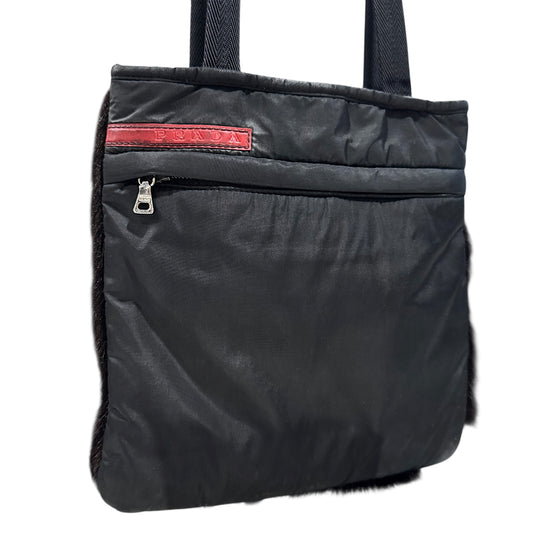 PRADA SPORT FUR HANDBAG