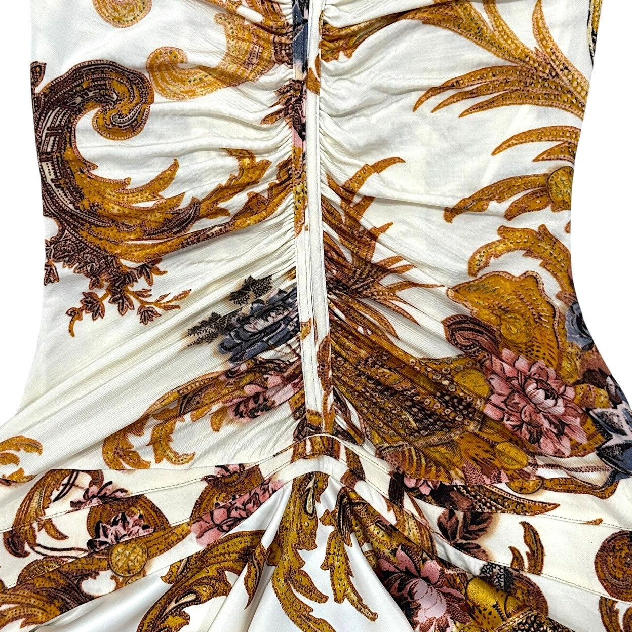 JUST CAVALLI BAROQUE PRINT DRESS