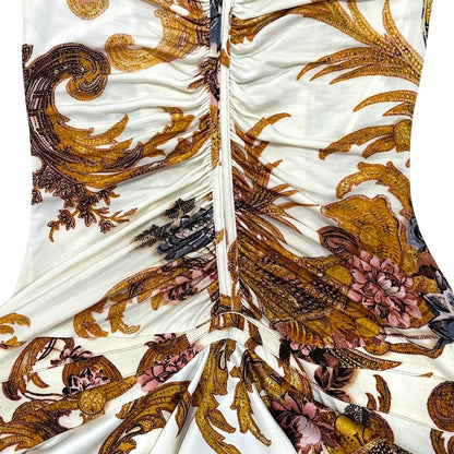 JUST CAVALLI BAROQUE PRINT DRESS
