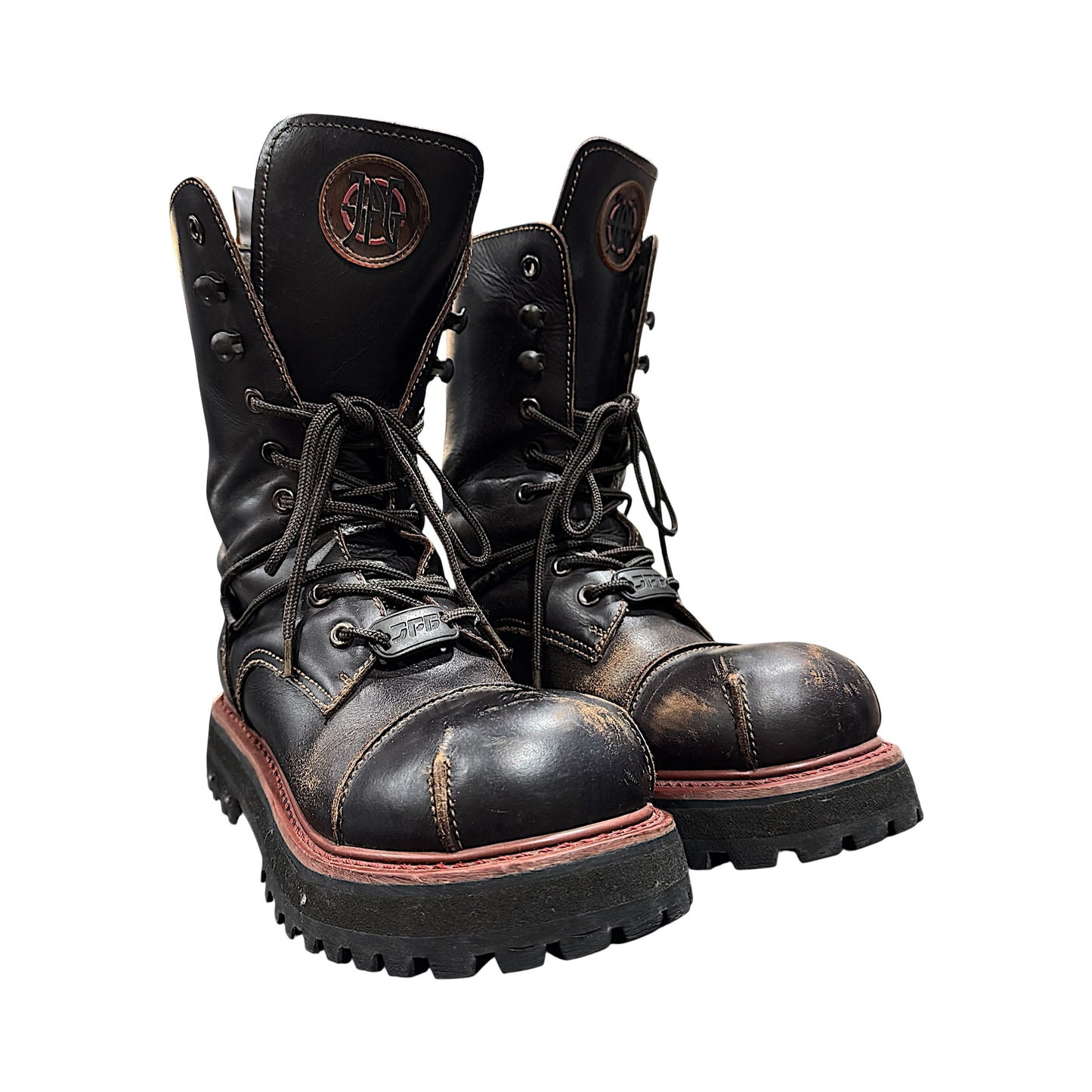 JEAN PAUL GAULTIER 1990 LACE UP COMBAT BOOTS