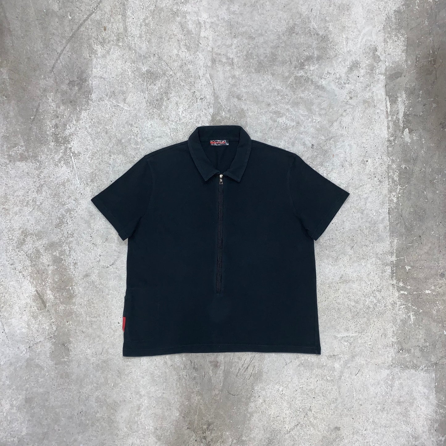 PRADA SPORT NAVY POLO TOP