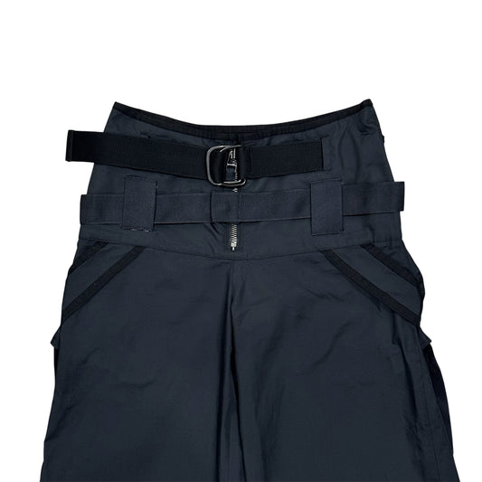 JEAN PAUL GAULTIER DOUBLE BELTS PARACHUTE NYLON PANTS