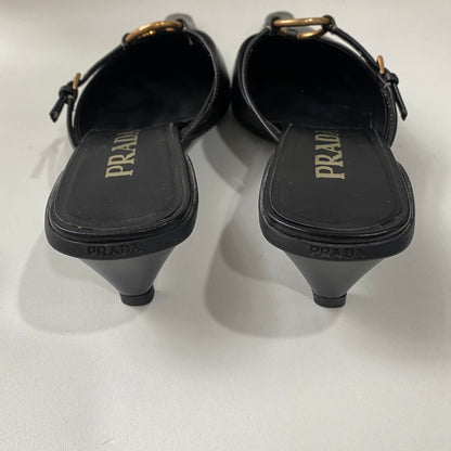 prada black heels