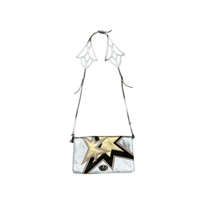 MIU MIU TRICOLOUR STAR MOTIF SHOULDER BAG