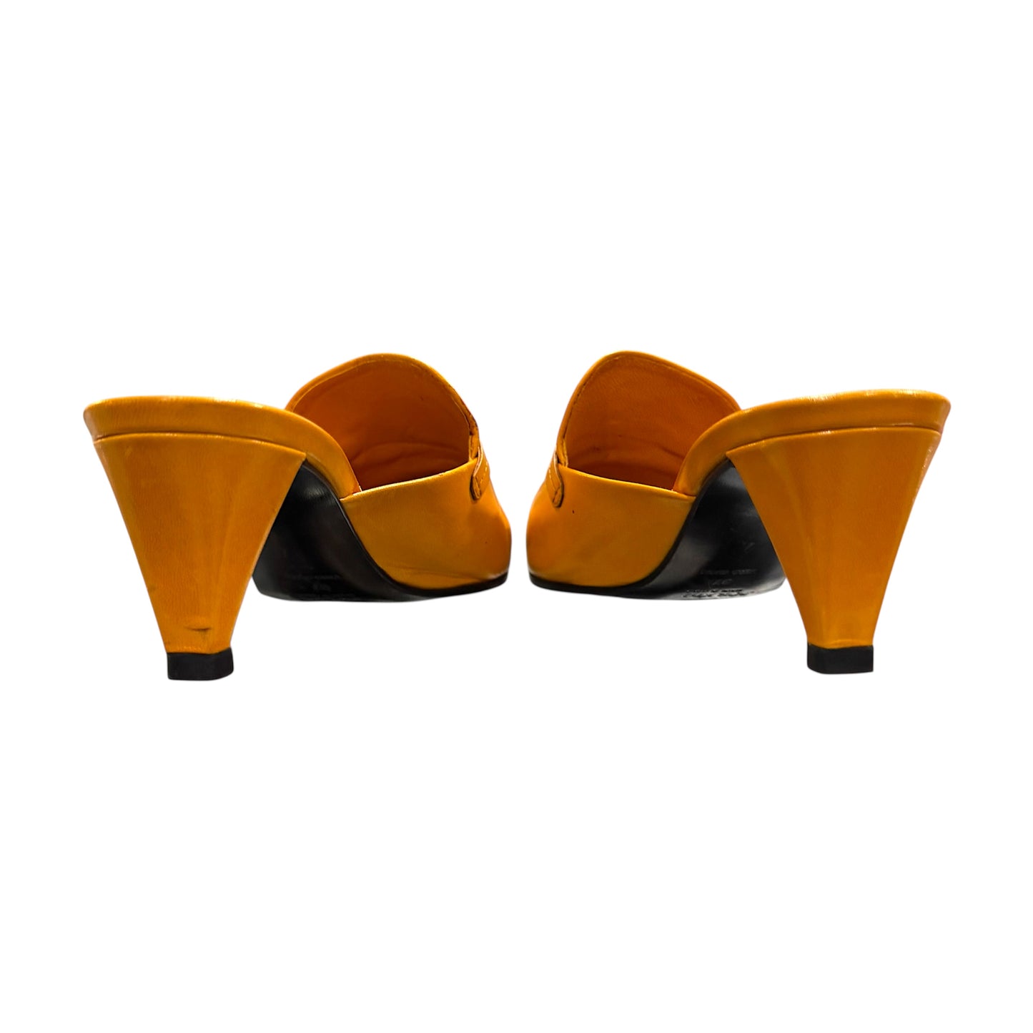 PRADA YELLOW LOAFERS MULES