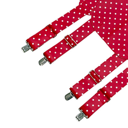 COMME DES GARÇON GIRL RED POLKA DOTS SUSPENDER