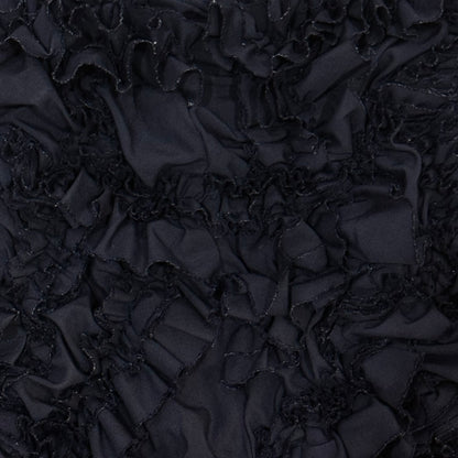 COMME DES GARÇONS NAVY BLUE RUFFLE SHORT PANT