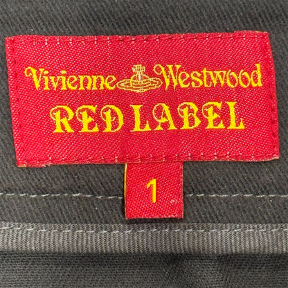 VIVIENNE WESTWOOD BROWN DRAPE MINI SKIRT