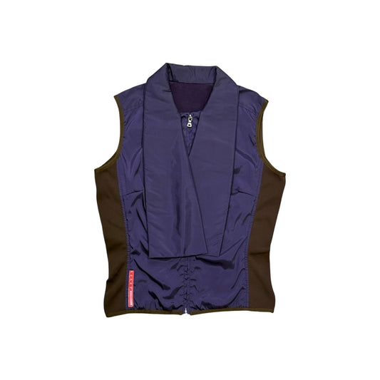 PRADA SPORT REVERSIBLE PURPLE NYLON VEST