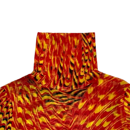 JEAN PAUL GAULTIER SPARROWS PRINTED TWIST MESH SET