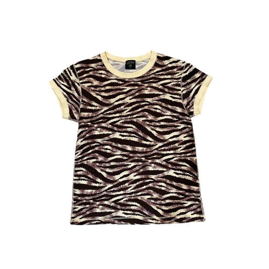 90s JEAN PAUL GAULTIER TIGER PRINT BABY TEE